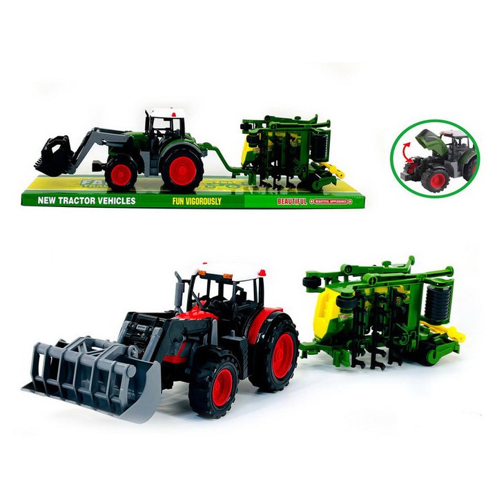 Tractor de Jucarie, 63x15cm, Plastic Durabil, Idee Cadou Baieti 3+ Ani