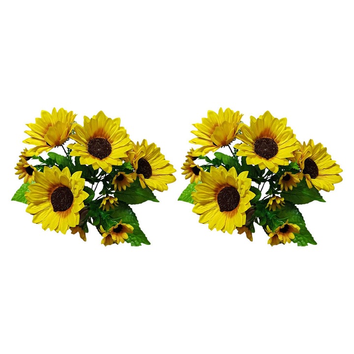 Floare artificiala YANYXR set 2 buchete multicolor 30x20x15cm