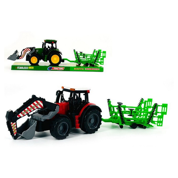 Tractor de Jucarie, 46cm, Plastic Rezistent, Cadou Baieti 3+ Ani