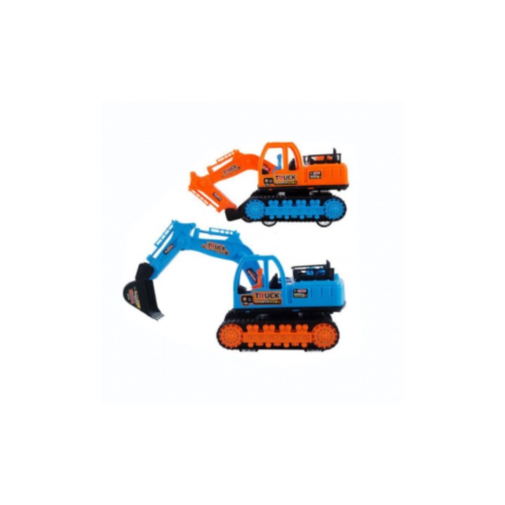 Excavator de Jucarie cu Brat Mobil, Plastic Durabil, Idee Cadou Copii 3+ Ani