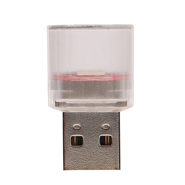 YANYXR színes átlátszó USB autós lámpa 3x1.8x1.8cm
