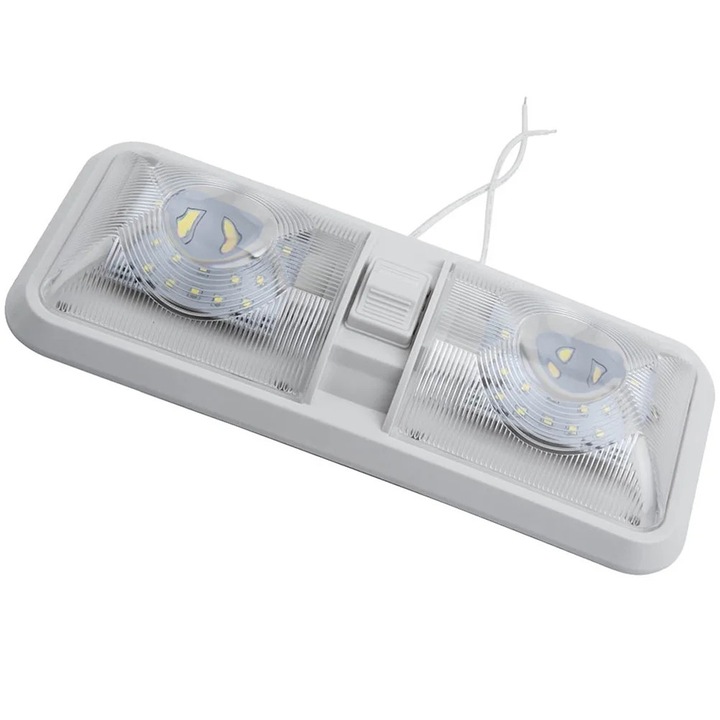 YANYXR 48 LED fehér RV mennyezeti lámpa 28.58x12.7x3.81cm