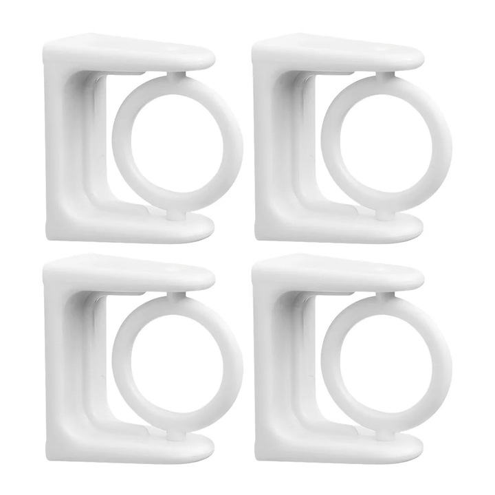 YANYXR függönytartó készlet, 4 db, fehér, 5.1x4x2.8cm