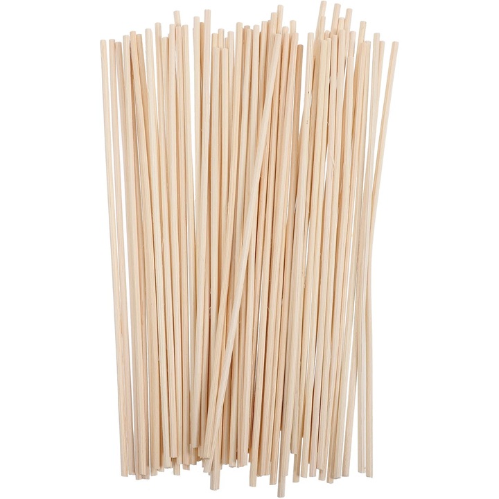 YANYXR természetes rattan diffúzor pálcák 20x0.4x0.4cm, 100 db-os szett