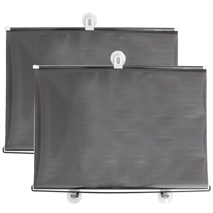 YANYXR tapadókorongos függöny, 2 darabos szett, fekete, 125x58x1cm, napvédelem és intimitás