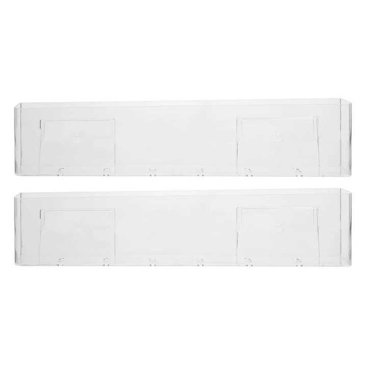 Акрилен рафт за стена YANYXR комплект 2 бр. 45x9x4.7см прозрачен