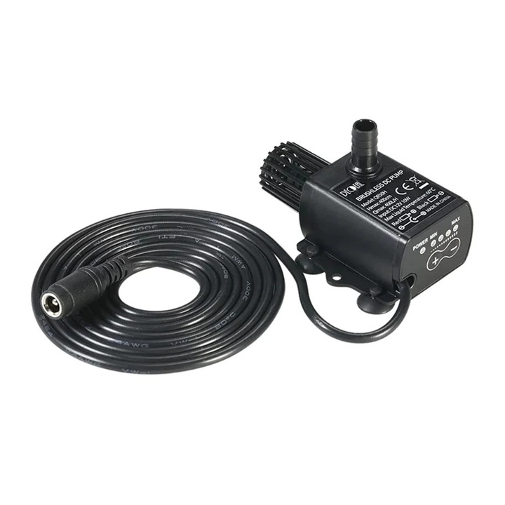 YANYXR mini vízpumpa 12V fekete 5.95x4.90x4.20cm