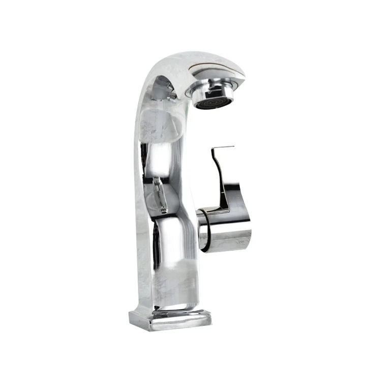 Baterie baie YANYXR, monocomanda, inox, argintiu, 17x3.5x2.4cm