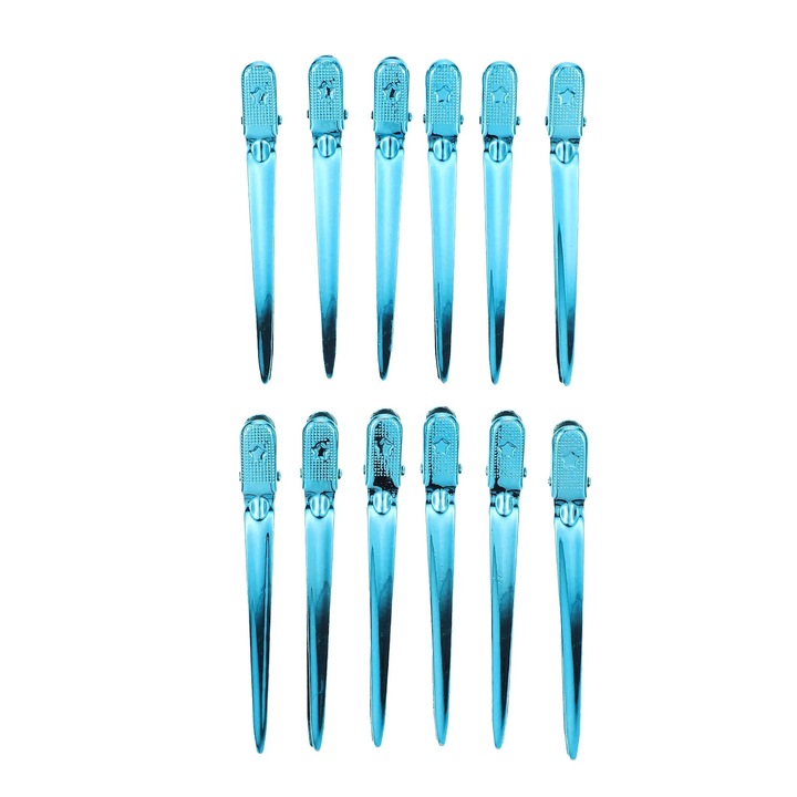Set 12 agrafe par YANYXR din otel inoxidabil, rezistente, 9x1.5x9cm
