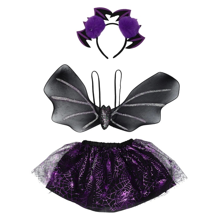 Costum Halloween copii YANYXR bat negru set 34x22x5cm