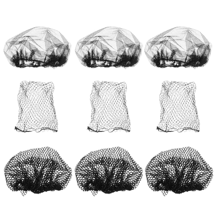 YANYXR 9 db fekete alátét készlet 16x14x0.3cm