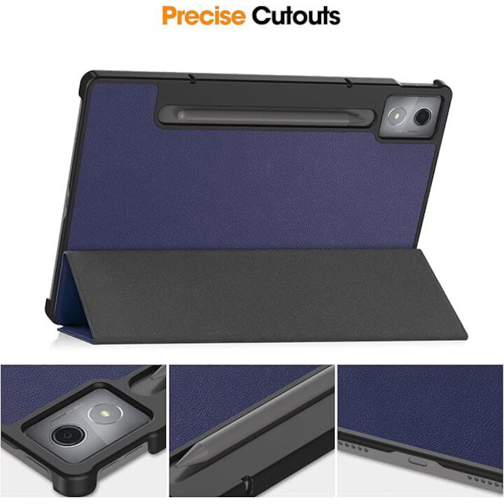 Husa de protectie pentru tableta Lenovo Idea Tab Pro 12.7 inch (TB-373FU/TB-375FC) 2025, VIENOD®, husa de protectie subtire cu suport, auto functie sleep/wake, Albastru