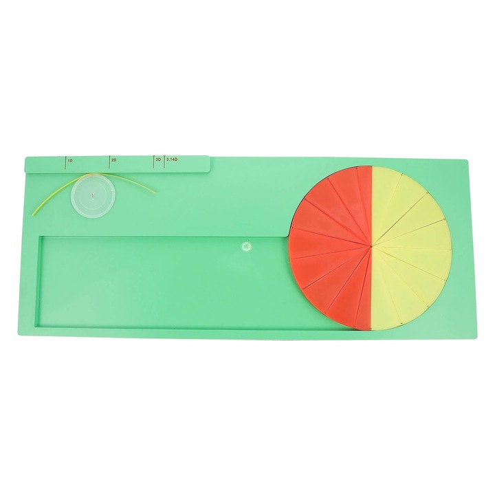Instrument de calcul al ariei cercului YANYXR, plastic, 50x20x1.5cm