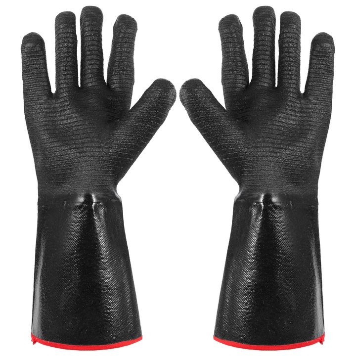 YANYXR neoprén konyhai kesztyű, fekete, 35x16.5x2.5cm, hőálló
