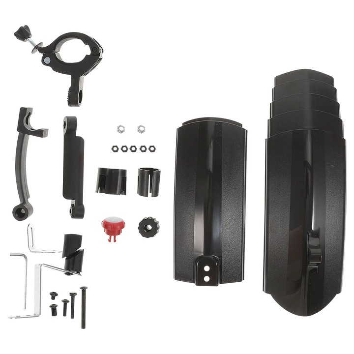 Set aparatori noroi bicicleta YANYXR negru 46x8x6cm plastic