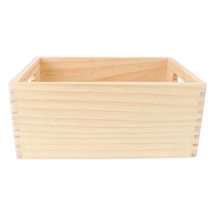 Jucarie casa de joaca din lemn YANYXR, durabila, 25.5x18.3x10.8cm, culoare lemn natural