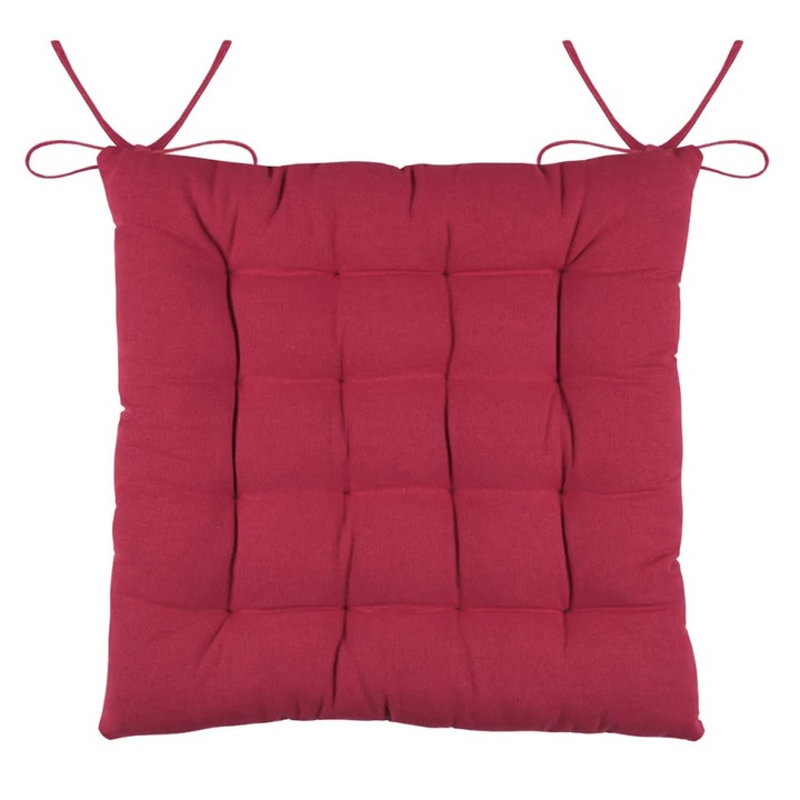 Perna De Scaun Duo 38x38x3.5cm, MoftX, Culoare Rosu, 100% Bumbac