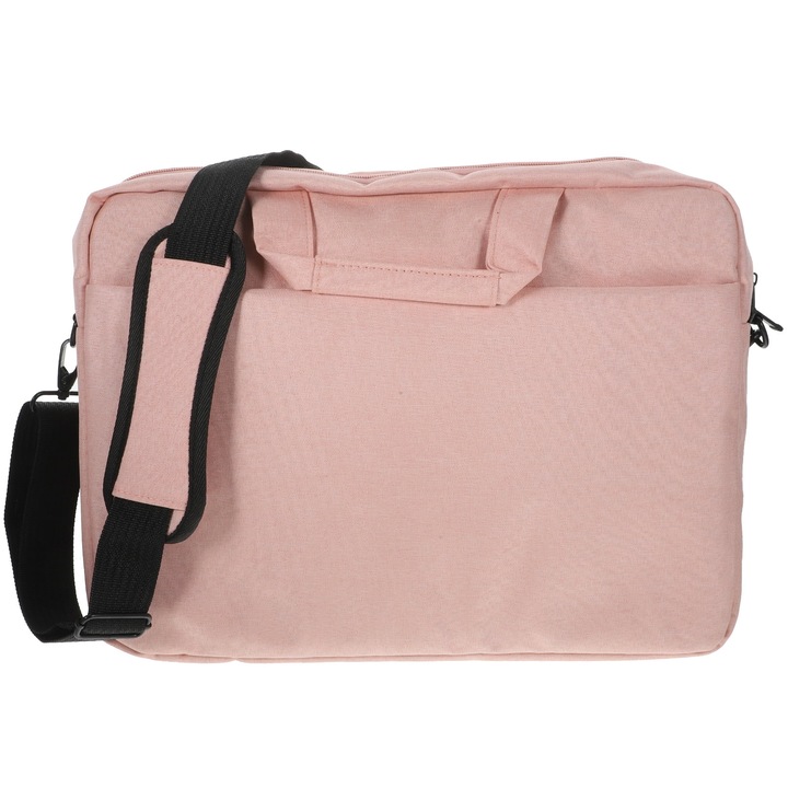 YANYXR laptop táska, rózsaszín, 36x27x6.5cm, strapabíró, levehető pánttal