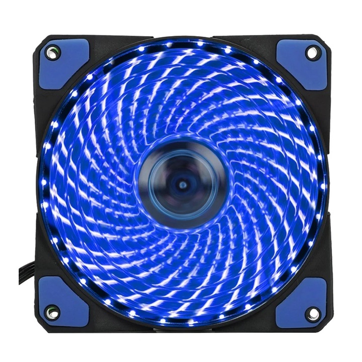 Ventilator PC YANYXR 12x12x2.5cm albastru silentios