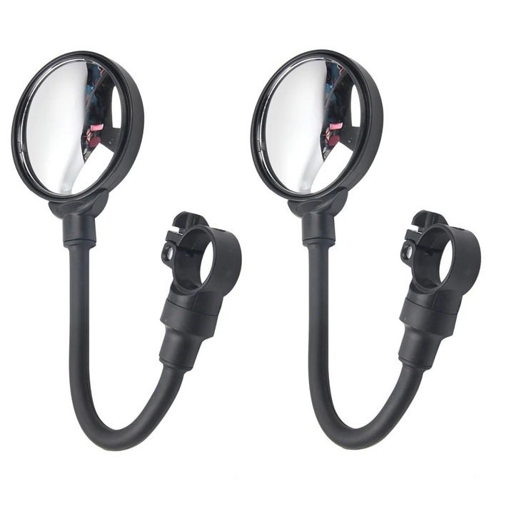 Oglinzi bicicleta YANYXR set 2 piese negru 37.3x8x2.5cm reglabil