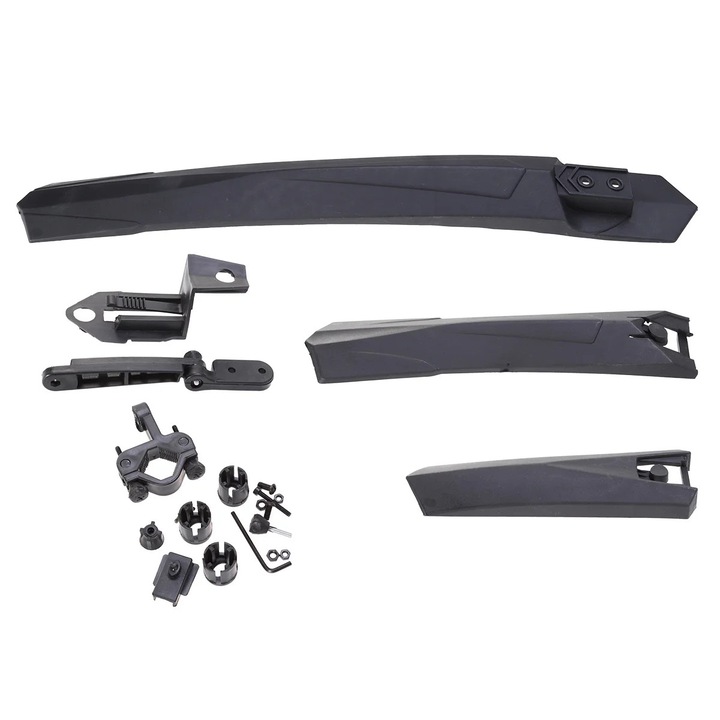 Set aparatori noroi fata-spate YANYXR negru 54.5x8x8cm flexibil
