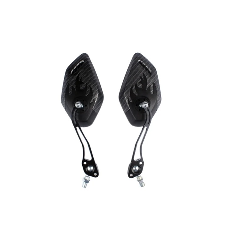 Oglinzi bicicleta YANYXR, unghi larg, ajustabile, negru, 20x7.6x1cm
