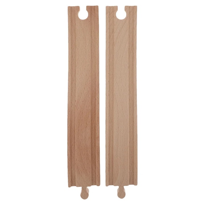 Accesorii lemn pentru cale ferata trenulete YANYXR 24x4.5x1.5cm set 2 bucati