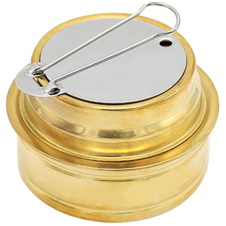 Arzator alcool YANYXR cupru, portabil, 7.5x7.5x4.5cm, auriu