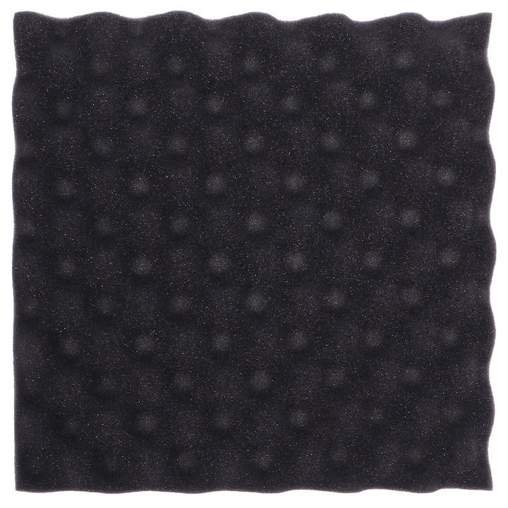 Panou acustic YANYXR, autoadeziv, negru, 50x50x3.3cm