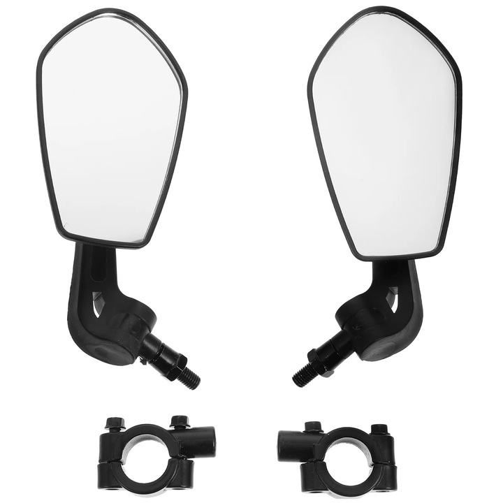Oglinzi bicicleta YANYXR, rotative 360°, negru, 14x12.5x2.5cm