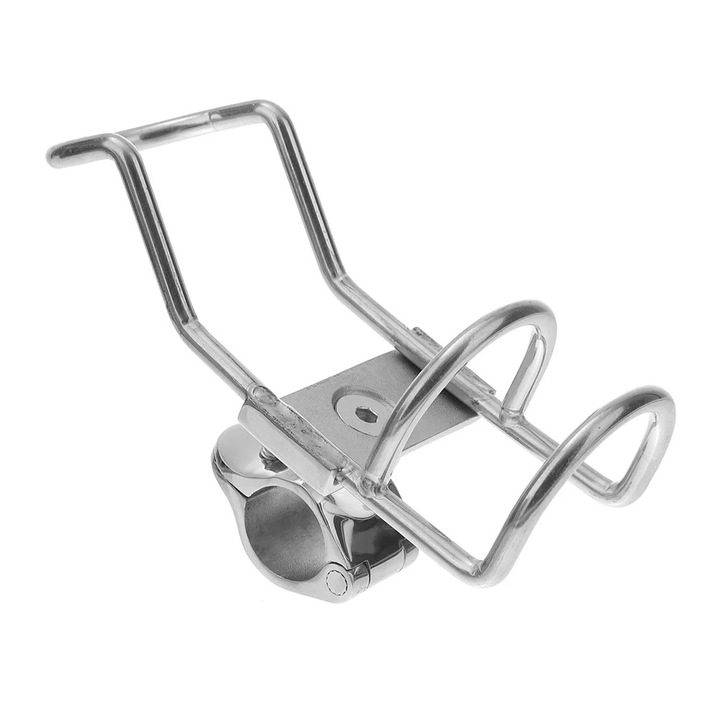 YANYXR horgászbot tartó rozsdamentes acél 17x5x4cm ezüst