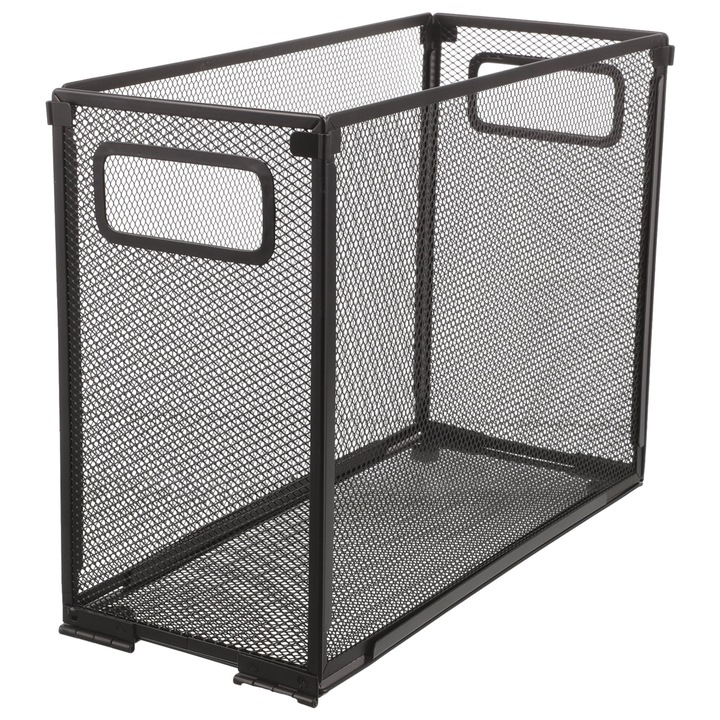 Organizator documente YANYXR, pliabil, inox, negru, 32x24.5x14cm