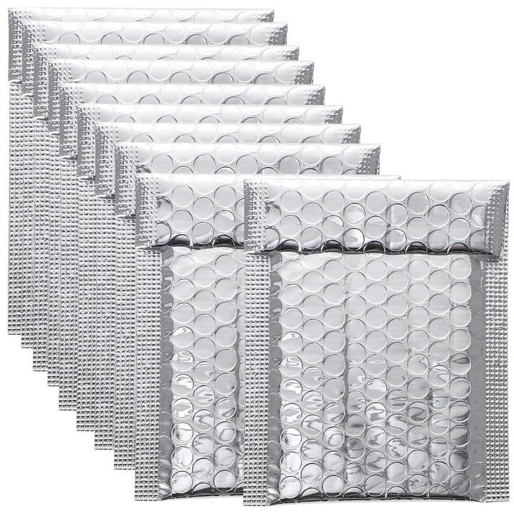 Подплатени пликове YANYXR 13x11x0.7cm сребристи комплект 100 броя