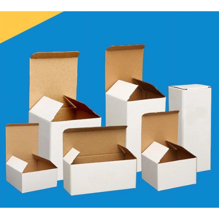 Комплект от 10 кутии за опаковане от велпапе YANYXR бели 19x7x7cm