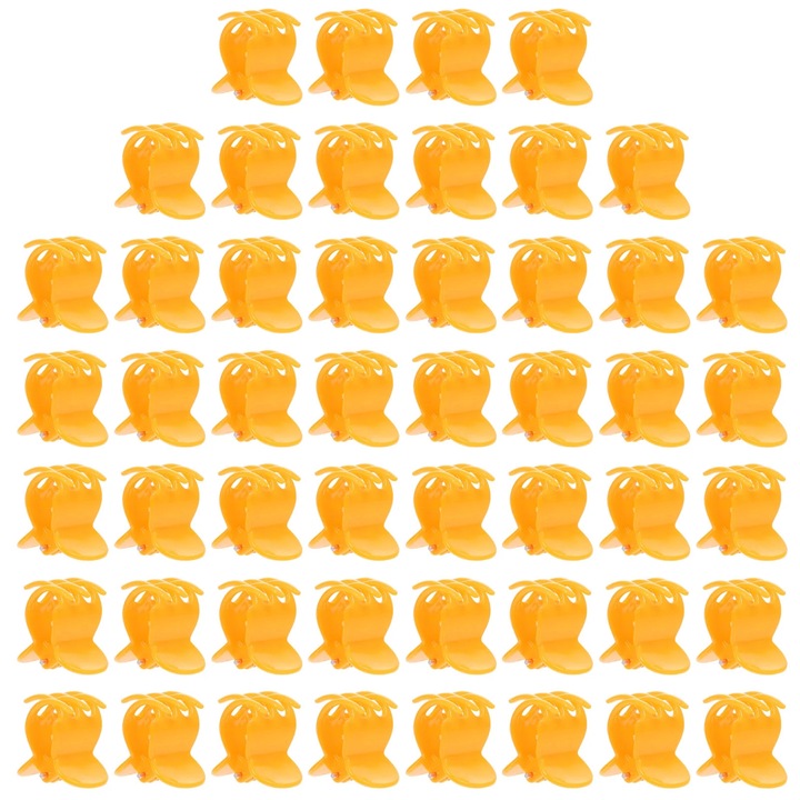 Щипки за присаждане на растения YANYXR оранжеви 2.5x2.5x2cm комплект 50 бр