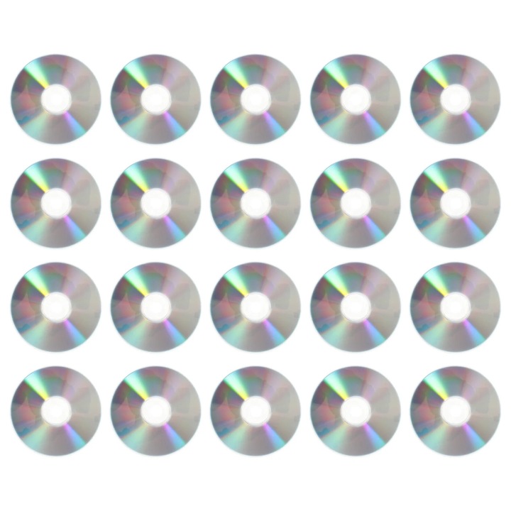 Set 50 discuri CD DIY YANYXR, plastic, 12x12x0.1cm, multicolor