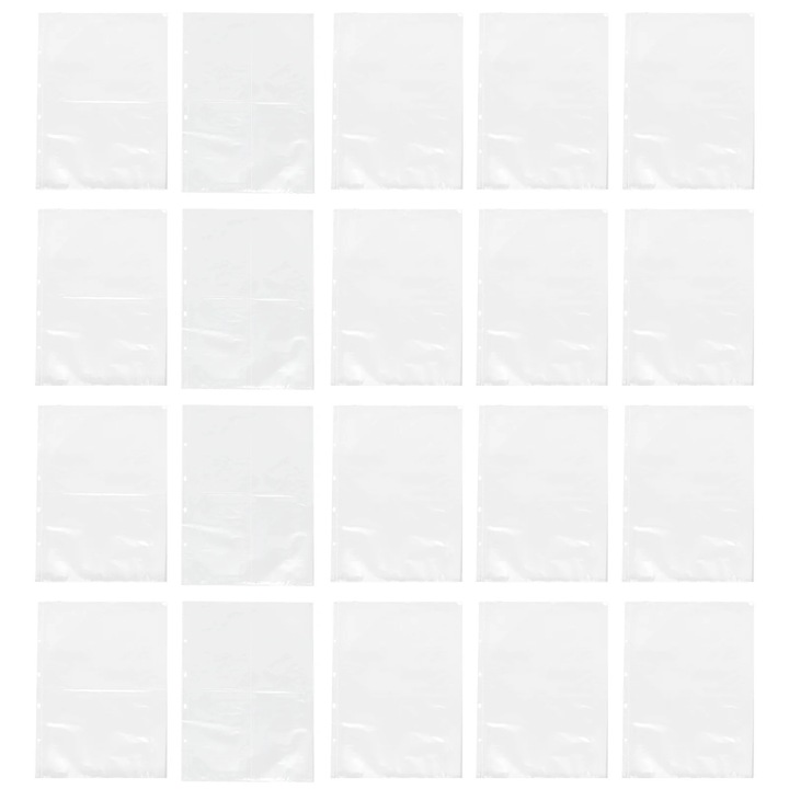 YANYXR átlátszó védőfólia készlet, 40 lap, műanyag, A3 A4 A5, 43x30x0.1cm 30x21.5x0.1cm 21.5x14.5x0.1cm