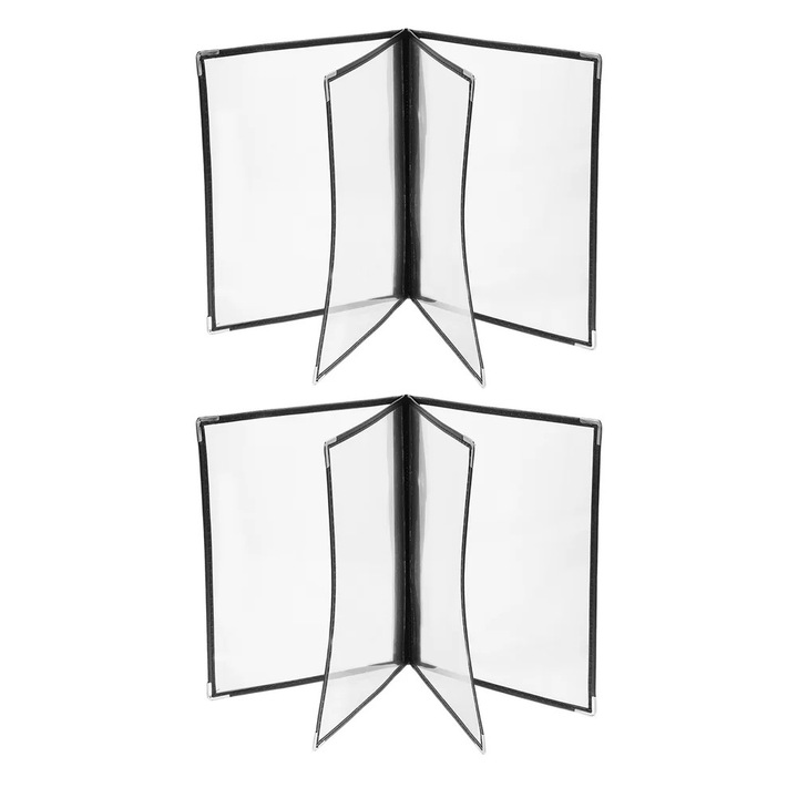 YANYXR menüborító, PVC, fekete, 31.8x23.5x1cm, 2 darabos szett