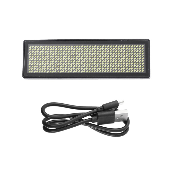 Insigna LED YANYXR бяла 9.5x3x1cm с презареждаема USB батерия