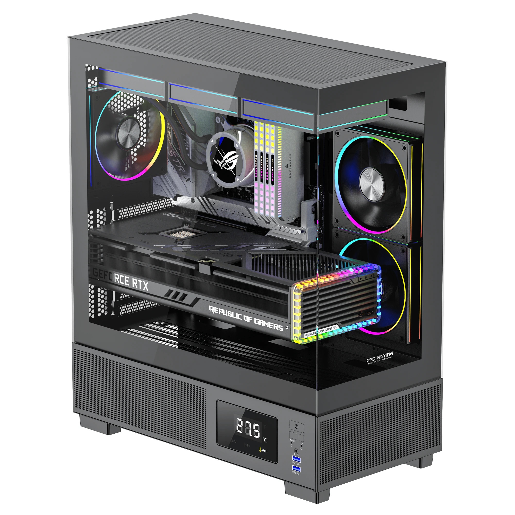 Sistem Desktop Pc Gaming Kian Black Intel Core I7 12700kf pana la