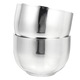 Boluri barbierit barbati YANYXR, otel inoxidabil, argintiu, 8x8x5.5cm, set 2 bucati