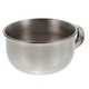 Bol barbierit barbati YANYXR inox durabil argintiu 10x8.5x4.5cm