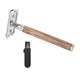 Aparat de ras manual YANYXR, dublu fata, bambus-aluminiu, 11.2x4.43x2.47cm