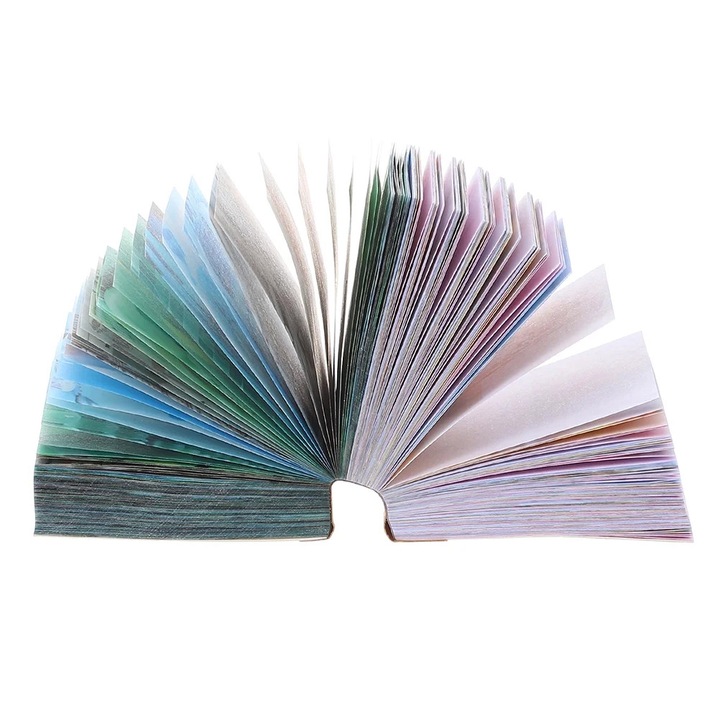 Foi decorative pentru scrapbooking YANYXR BCS3242003, stil retro/vintage, hartie multicolora, set 2 buc, 5 x 4 x 2.8 cm