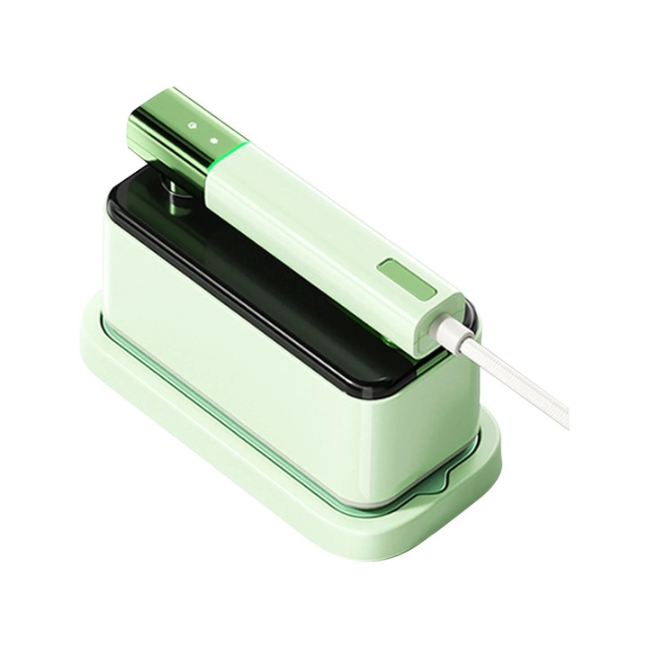 Fier de calcat cu aburi portabil YANYXR, rotativ, ceramic, 26.1x2.3x5.5cm, 1200W, alb