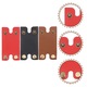 Set 3 huse protectie capat aparat ras YANYXR piele sintetica multicolor 8.5x4.5x0.5cm