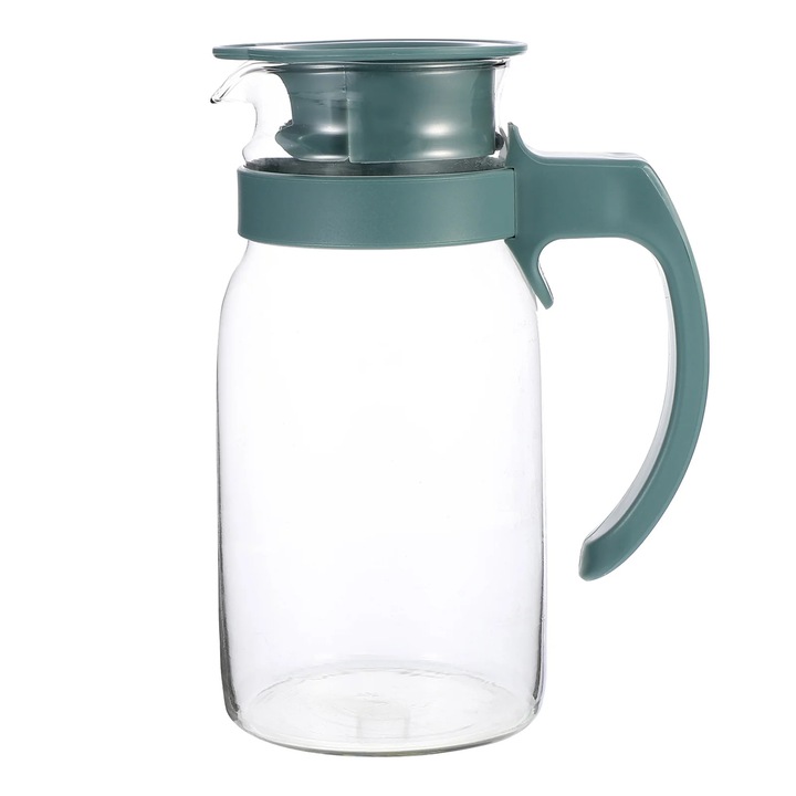 Бутилка за вода YANYXR 800ml зелена 19x13.5x9cm от топлоустойчиво стъкло