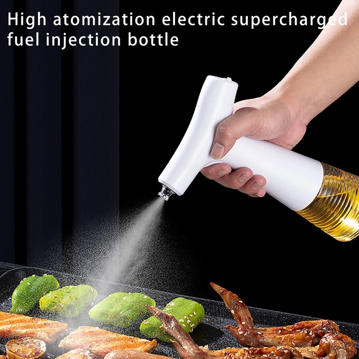 YANYXR elektromos olajpermetező flakon, 240ml, átlátszó, 14.5x23.5cm