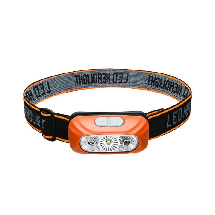 Lanterna frontala LED YANYXR, senzor miscare, reglabila, USB, 8x6.5x4cm