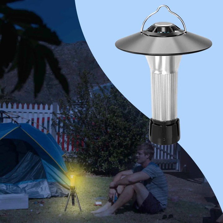 Къмпинг лампа YANYXR LED USB 11.5x8.6x3cm водоустойчива